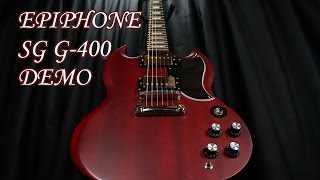 Epiphone SG G400 DEMO [upl. by Kessel705]