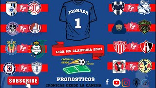 Pronósticos Jornada 1 Liga Mx Clausura 2024 [upl. by Ernest795]