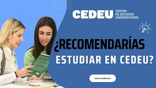 CEDEU  ¿Recomendarías estudiar en CEDEU [upl. by Virgie]