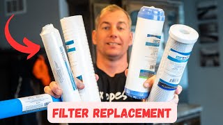 NU Aqua Reverse Osmosis Filter System Filter Replacement Unboxing and Replacement  DIY Plumbing [upl. by Tterrab]