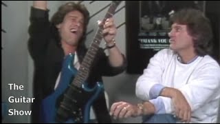 RIP 19552020 Eddie Van Halen being wasted in an interview 1985 [upl. by Donelson]