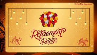 Retirement Invitation Video  Farewell Invitation Video  60th Year Retirement  Padavi Viramana [upl. by Nylkcaj]