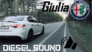 ALFA ROMEO GIULIA RAGAZZON DIESEL SOUND  GOOD SOUND [upl. by Kory]