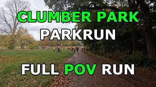 Clumber Park Parkrun FULL POV RUN 26102024 [upl. by Barnaba]