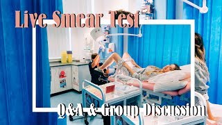 Live Smear Test QampA With The Nurse amp Office Group Discussion [upl. by Aetnuahs]