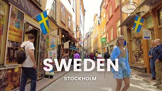 Discover the Magic of Stockholms Old Town  Gamla Stan🍦🏛️ 🇸🇪 4K Sweden Summer Walk 2023 [upl. by Hayouqes]