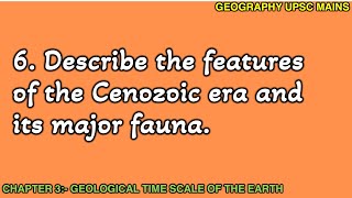 36 Cenozoic Era Features and Major Fauna  Earths Recent Past [upl. by Okihcas37]