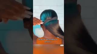 Sleek Ponytail tutorial for black women 2022 favhair [upl. by Leoline510]