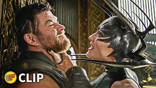 Thor vs Hela  Final Battle Scene  Thor Ragnarok 2017 IMAX Movie Clip HD 4K [upl. by Kamilah233]