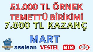 TEMETTÜ YATIRIMI İLE FİNANSAL ÖZGÜRLÜK  Örnek Temettü Portföyü  MART [upl. by Weyermann]