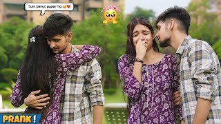 KISSING PRANK ON RUHI 😱  ये मैंने क्या किया 😰😘  Harshit PrankTv [upl. by Asilenna]