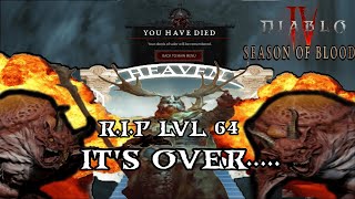 Dumbest Way to die ON HARDCORE EVER  Diablo 4 Season of Blood  Diablo 4 [upl. by Animor290]