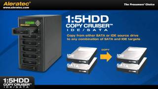 Aleratec 15 HDD Copy Cruiser IDESATA Hard Disk Drive Duplicator part  350112 [upl. by Laamaj971]