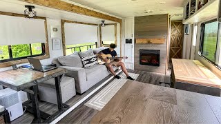 I Converted an old RV into a TINY HOME  Full build start to finish [upl. by Depoliti]