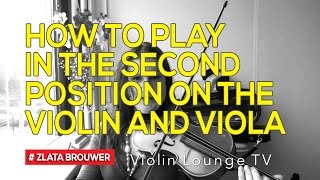 How To Play in the Second Position on the Violin and Viola [upl. by Euqinu101]