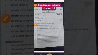 Class 11 business study question paper 2024  7 October 2024  mid term exam 202425 [upl. by Morel651]