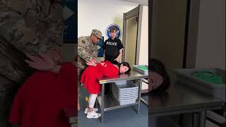 Wife Gets Military Surprise At Security 🎖️ shorts [upl. by Vanhomrigh]