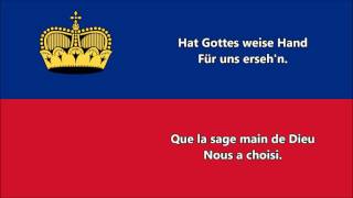 Lhymne national du Liechtenstein DEFR paroles  Anthem of Liechtenstein [upl. by Wunder]