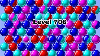 Bubble Shooter Game  Full Level 706 [upl. by Brottman]