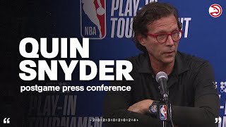 Hawks vs Bulls Postgame Press Conference Quin Snyder [upl. by Eibur]