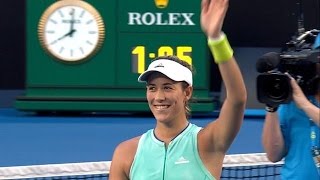 Garbiñe Muguruza vs Sorana Cirstea Australian Open 2017 4R [upl. by Lorrayne]