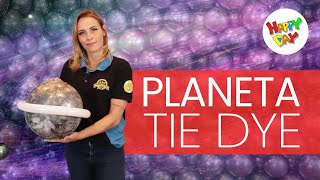 Aprenda a fazer um PLANETA DE BALÃO COM A TÉCNICA TIE DYE [upl. by Barabas]