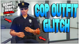 GTA 5 COP OUTFIT GLITCH HOW TO GET THE POLICE UNIFORM IN GTA 5 ONLINE GTA 5 CLOTHING GLITCHES [upl. by Anillek]