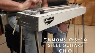 Emmons GS10 Pedal Steel Guitar Demo with explanation of Pedals and Levers [upl. by Venola660]