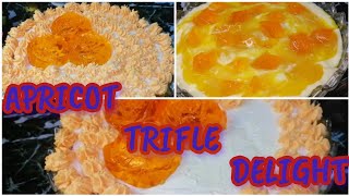 Apricot Dessert  Apricot Delight Recipe  Apricot Trifle Delight  By Marrys Kitchen [upl. by Erodoeht]