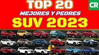 MEJORES y PEORES vehículos SUV 2023 según CONSUMER REPORTS [upl. by Ardnoik]