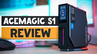 This Windows 11 Pro Mini PC Has a LCD Display ACEMAGIC S1 Review [upl. by Myrilla]