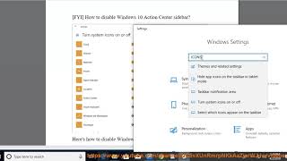 FYI Disable Windows 10 Action Center sidebar [upl. by Arthur]