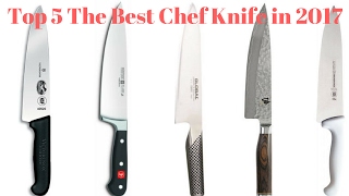 Top 5 The Best Chef Knife in 2017  Best Chef Knife Review [upl. by Enahsed]