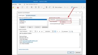 📧 Signatur und Standard Absender in Emails einstellen Outlook Signatur Account [upl. by Irreg]