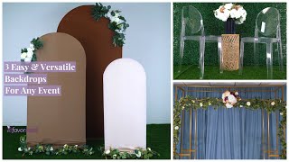 3 Easy amp Versatile Backdrops For Any Event  DIY  eFavormartcom [upl. by Burris39]