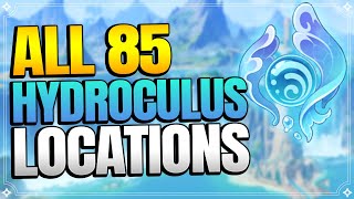 All 85 Hydroculus Locations in Fontaine 40  In Depth Follow Along Route 【Genshin Impact】 [upl. by Nehcterg]