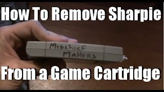 How To Remove Permanent Marker From a Game Cartridge [upl. by Ephraim937]