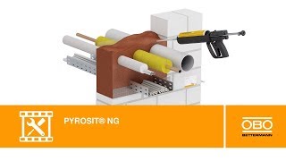 Anwendung des Brandschutzschaums PYROSIT® NG – OBO Bettermann [upl. by Assirol]