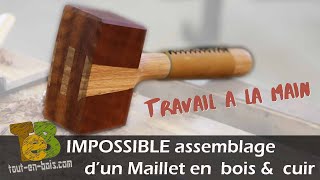 Fabriquer un MAILLET en bois  Making Abe Lincolns Mystery Mallet [upl. by Nrehtak]