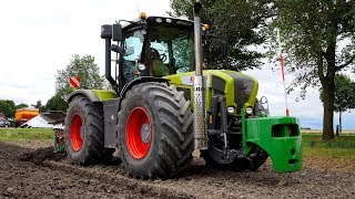 Onland ploegen CLAAS Xerion 3800 Kverneland LO100 variomat [upl. by Ban]