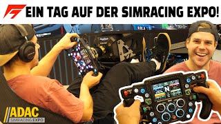 Verrückte Rennsimulatoren auf der SimracingMesse in Nürnberg ADAC SimRacing Expo Vlog [upl. by Tedie]