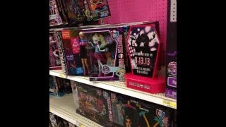 Monster High Doll Haunting at Target Catty Noir Display Ghouls Night out 4 pack [upl. by Penoyer]