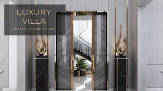 Modern Luxury Villa house in Dubai  A Luxurious Interior Design Tour  Couture Luxury in Dubai UAE [upl. by Evars670]