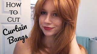 How to Cut Curtain Bangs Face Framing Bangs  Step by Step Tutorial [upl. by Geesey]