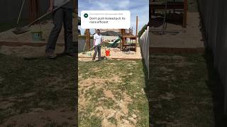 Leveling my lawn with sand part 2 lawnlife lawn [upl. by Uamak]