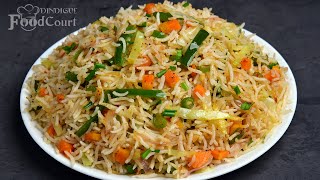 Veg Fried Rice Without Sauce Vegetable Fried Rice Recipe Easy Fried Rice [upl. by Minerva]