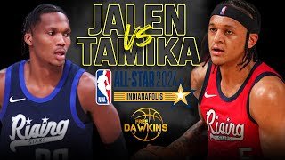 NBA 2024 Rising Stars GM1 Team Jalen vs Team Tamika Full Game Highlights  FreeDawkins [upl. by Neelik]