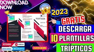 🚀 Descargar 10 Plantillas de Folletos creativos y trípticos en publisher 🔥 GRATIS🔥 2023😮 [upl. by Nnair139]