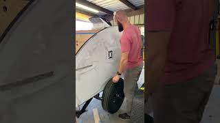 Mounting a Spare Tire teardroptrailer [upl. by Drawd692]