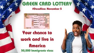 American Green card lottery ✅ is out  Deadline is near [upl. by Nerradal]